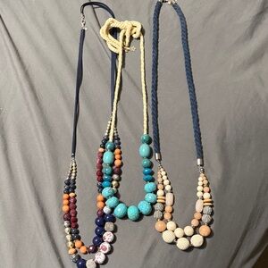 Colorful Beaded Necklaces Set